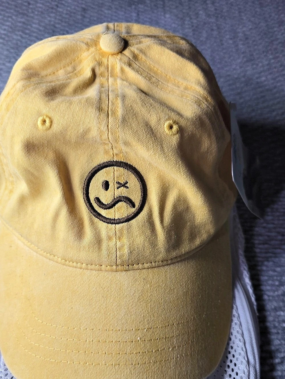 Trust The Bum Dad Hat Yellow NWT